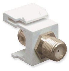 ICC Cabling Products: IC107B5FWH F Connector Keystone Jack