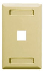 ICC Cabling Products: 1 Port Ivory Station ID Wall Plate 