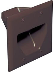 Datacomm: 45-0002-BR 2 Gang Home Theater Plate