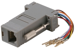 Cabling Plus: DE9 Male to 8x8 Modular Adapter