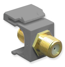 ICC Cabling Products: IC107B5GGY F Connector Keystone Jack
