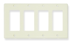 ICC Cabling Products: IC107DFQAL 4 Gang Decora Faceplate