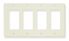 ICC Cabling Products: IC107DFQAL 4 Gang Decora Faceplate