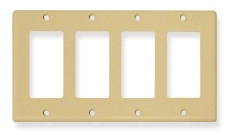 ICC Cabling Products: IC107DFQIV 4 Gang Decora Faceplate