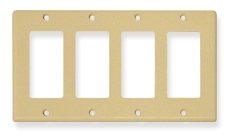 ICC Cabling Products: IC107DFQIV 4 Gang Decora Faceplate