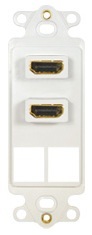 ICC Cabling Products: IC107DDHWH Dual HDMI Decora Insert