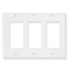 ICC Cabling Products IC107DFTWH White 3 Gang Decora Faceplate