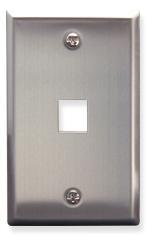 ICC Cabling Products: 1 Port Stainless Steel Wall Plate