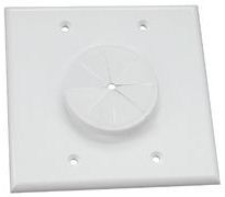 Midlite: 2GWH-GR2 Double Gang Wall Plate 