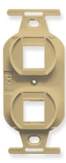 ICC Cabling Products: IC107DPIIV Ivory 2 Port Electrical Insert  