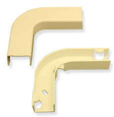 ICC Cabling Products: ICRW33EBIV 1 1/4 Ivory Flat Elbow & Base 