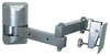 VMP LCD-1 Small Configurable Flat Panel Articulating Wall Mount Silver  