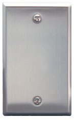 ICC Cabling Products: IC630EBSSS Single Gang Blank Stainless Steel Wall Plate