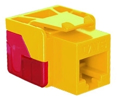 ICC Cabling Products: IC1078L6YL Yellow Cat 6 Keystone Jack
