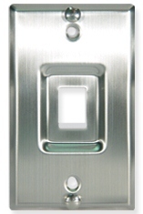 ICC Cabling Products: IC107FRWSS 1 Port Stainless Steel Recessed Phone Wall Plate
