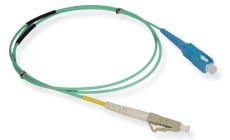 ICC: ICFOJ2G603 LC-SC Simplex 3 Meter 10 Gig Multimode Fiber Patch Cable  