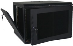 Quest Manufacturing: WM2019-14-02 14 RMS Black Wall Mount Cabinet Enclosure