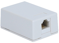 ICC Cabling Products: IC625S51WH White 8P8C Cat5e Surface Mount Jack   