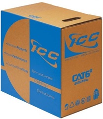 ICC: ICCABR6EYL Cat6e 600 MHz CMR Rated Cable 1000ft Yellow   