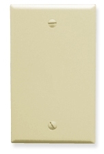 ICC Cabling Products: Blank Almond 1 Gang Wall Plate