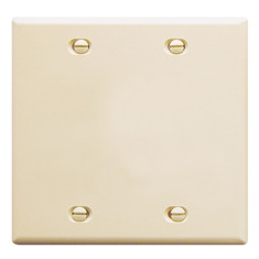 ICC Cabling Products: Blank Almond 2 Gang Wall Plate