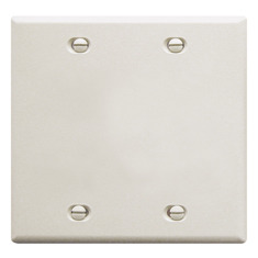 ICC Cabling Products: Blank White 2 Gang Wall Plate