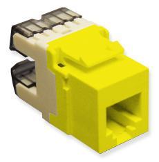 ICC Cabling Products: IC1076F0YL HD Voice RJ11 Keystone Jack