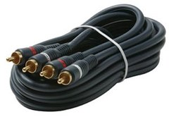 254-210BL: 3 ft Blue 2 RCA to RCA Cable