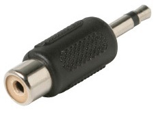 251-122: RCA Jack to 3.5mm Mono Plug Adapter