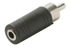 251-150: 3.5mm Mono Jack to RCA Plug Adapter