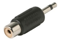 251-200: RCA Jack to 3.5mm Mono Plug Adapter