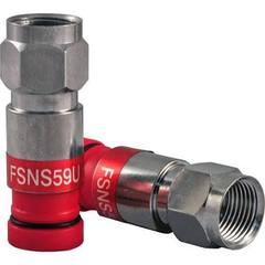 <p>Belden: FSNS59U&nbsp;RG59 Compression F Connector</p>