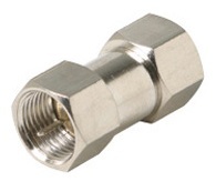 200-100: F to F Plug Coaxial Cable Adapter