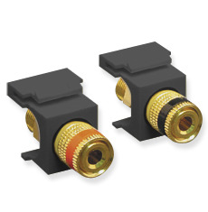 ICC Cabling Products: IC107PMGBK Binding Post Keystone Jacks