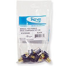 ICC Cabling Products: IC107RR5BK RCA Keystone Component Kit