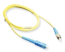ICC: 1 Meter SC-ST Simplex Single Mode Fiber Patch Cable