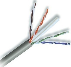 Cabling Plus: Grey CMP Rated 550 MHz Cat 6 Cable