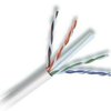 23 AWG Solid 550 MHz CMP Plenum Rated White Cat 6 Cable 1000ft Box