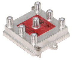 Steren: Vertical 6 Way Coaxial Cable Splitter