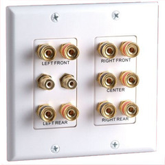 Vanco International: 45-0060 5.2 Speaker Wall Plate