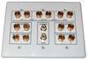 Vanco HTWP72 7.2 Surround Sound 3 Gang Speaker Wall Plate 