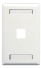 ICC Cabling Products: 1 Port White Station ID Wall Plate 