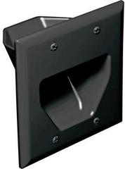 Datacomm: 45-0002-BK 2 Gang Home Theater Plate 