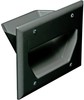 Datacomm 45-0003-BK Black 3 Gang Recessed Low Voltage Cable Plate