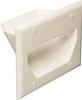 Datacomm 45-0003-LA Lite Almond 3 Gang Recessed Low Voltage Wall Plate 