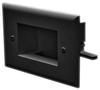 Datacomm 45-0008-BK Black Easy Mount Low Voltage Cable Plate