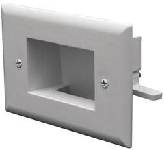 Datacomm: 45-0008-WH Easy Mount Cable Plate