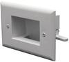 Datacomm 45-0008-WH White Easy Mount Low Voltage Cable Plate