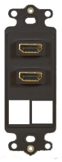 ICC Cabling Products: IC107DDHBK Dual HDMI Decora Insert