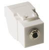 ICC IC107SAPWH Stereo Audio 3.5 mm Keystone Jack White